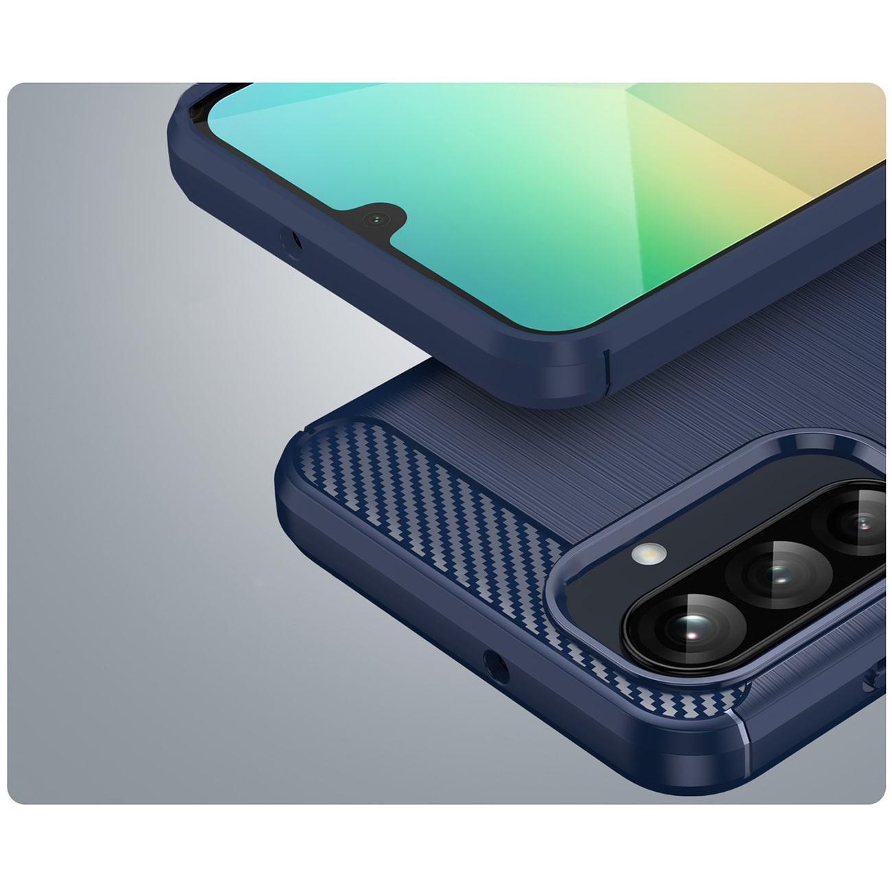 Carbon-etui til Samsung Galaxy A26 - Blå