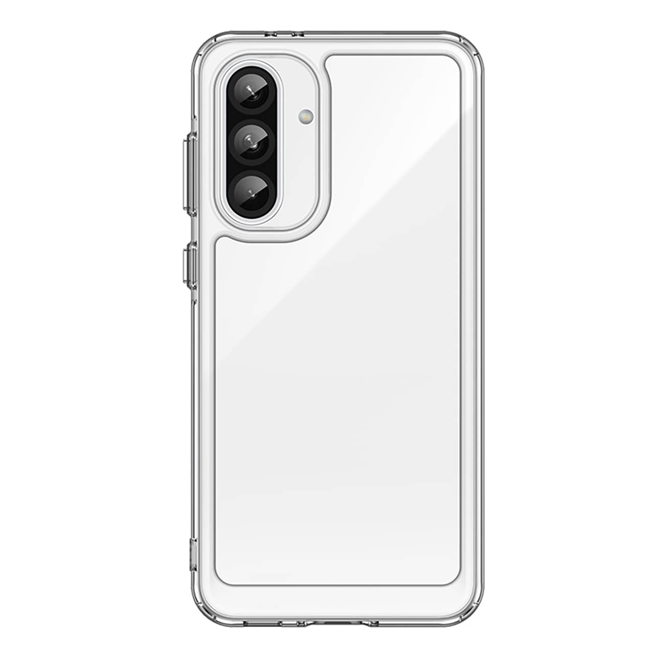 Outer Space-etui til Samsung Galaxy A36 Cover med fleksibel ramme - gennemsigtig