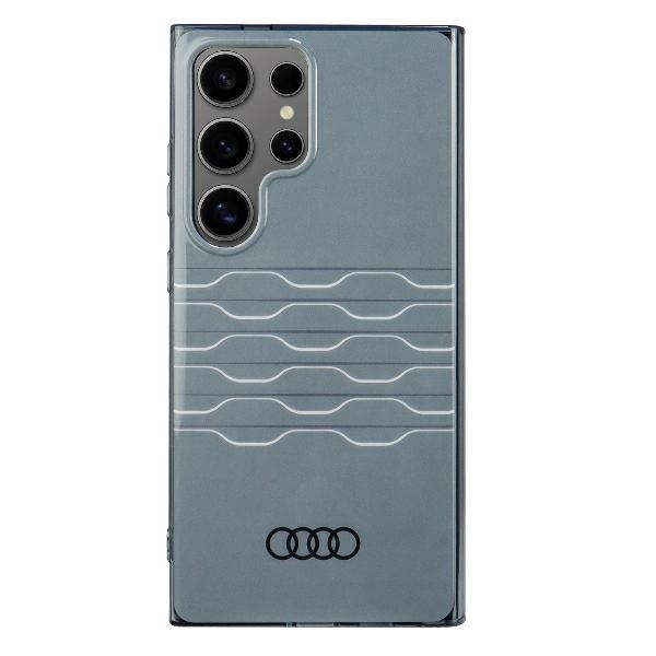 Audi IML Geometric Pattern Case S24 Ultra S928 grå/grå hardcase AU-IMLS24U-A6/D3-GY