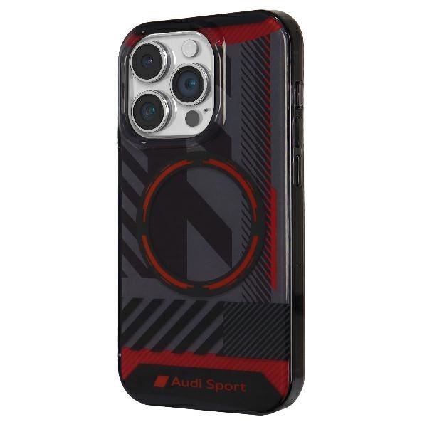 Audi IML Sport MagSafe-etui iPhone 14 Pro Max 6,7" sort/sort hardcase AU-IMLMIP14PM-RSQ/D2-BK