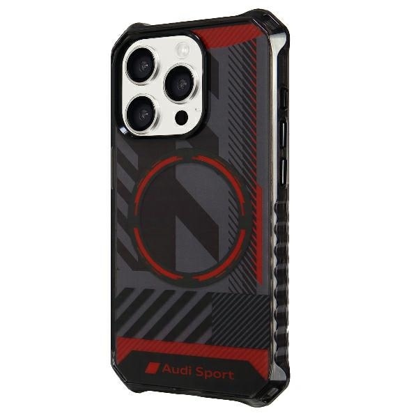 Audi IML Sport MagSafe-etui iPhone 15 Pro 6,1" sort/sort hardcase AU-IMLMIP15P-RSQ/D2-BK