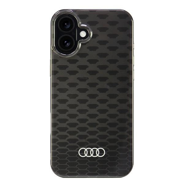 Audi IML Stitching Pattern MagSafe iPhone 16 Plus 6.7" sort/sort hardcase AU-IMLMIP16M-Q5/D3-BK