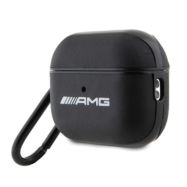 AMG AMAP2SLWK AirPods Pro 2 (2022/2023) cover sort/sort læder med hvidt logo