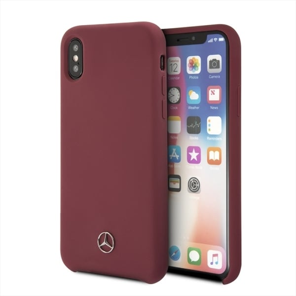 Mercedes Silikonelinje iPhone X/XS-etui - rød
