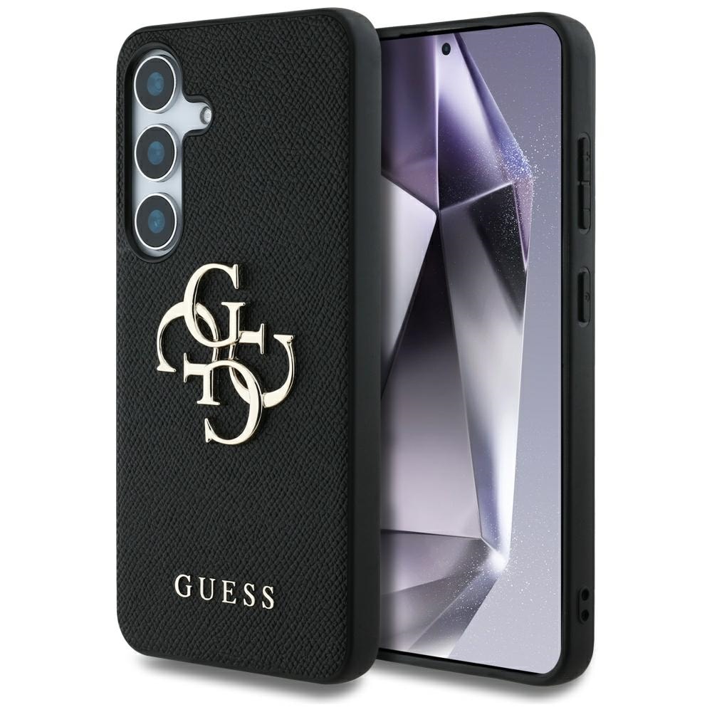 Guess Grained Big 4G Logo Small Classic Logotaske til Samsung Galaxy S25 sort