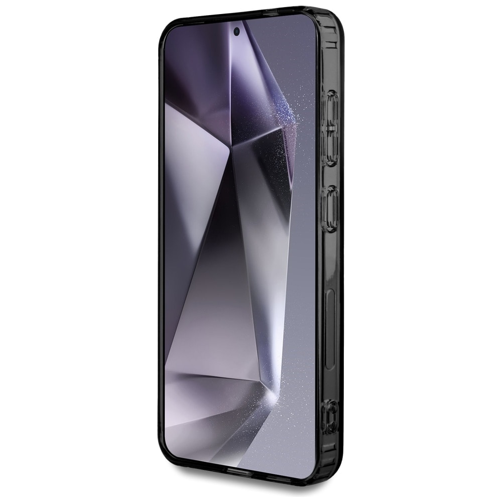 AMG Double Layer Rhombs MagSafe-etui til Samsung Galaxy S25 - Sort/Rød