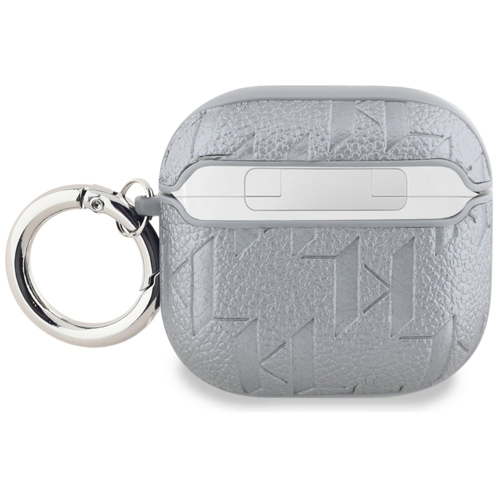 Karl Lagerfeld Monogram Karl Head-etui til AirPods 4 - sølv