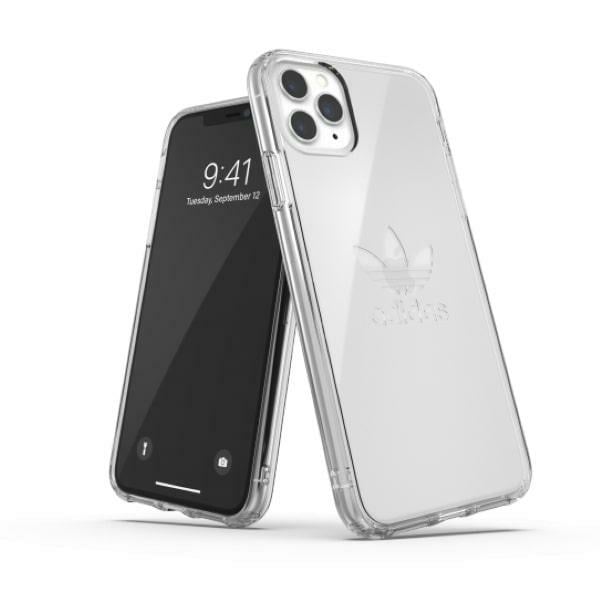 Adidas OR PC-etui med stort logo til iPhone 11 Pro - gennemsigtig