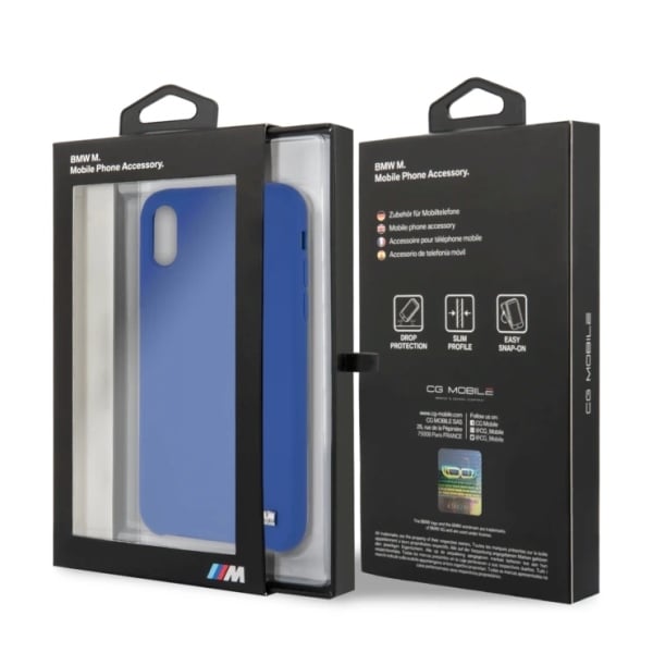 BMW Silikone M Collection iPhone X / Xs Etui - Blå