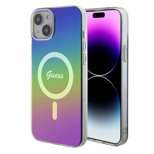 Guess IML Iridescent MagSafe-etui til iPhone 15 Plus / 14 Plus 6,7" - flerfarvet