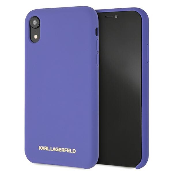 Karl Lagerfeld silikone iPhone Xr-etui - lilla