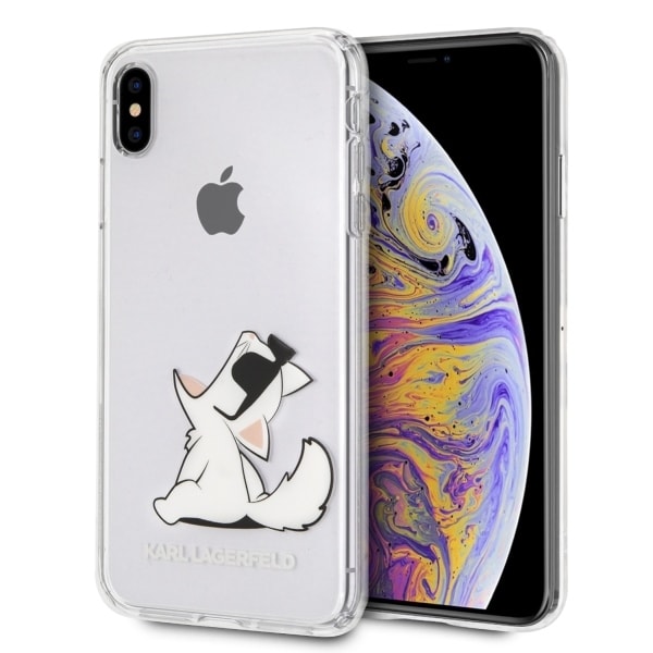 Karl Lagerfeld Choupette Fun iPhone Xs Max-etui - gennemsigtigt