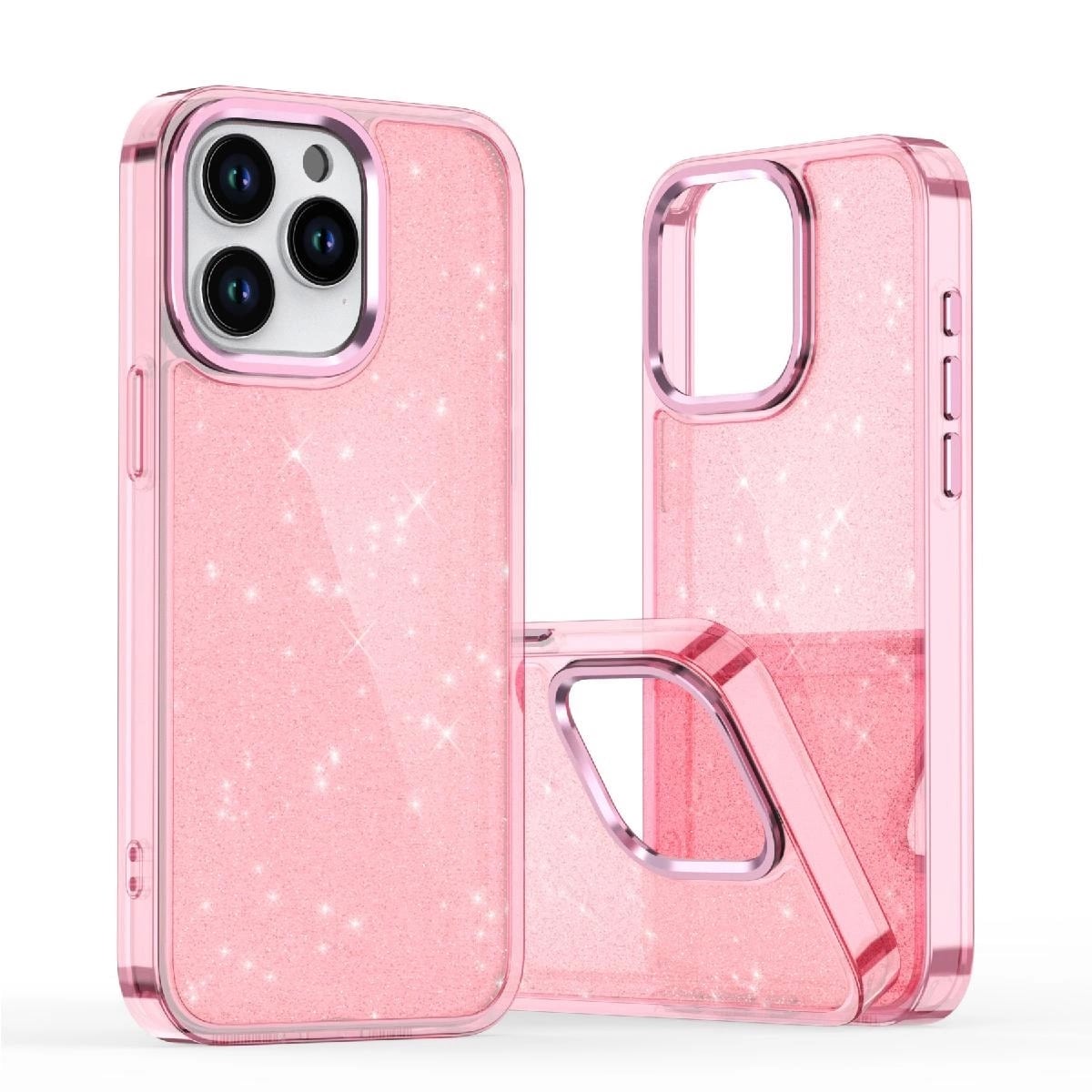 Glitter-etui til Samsung Galaxy S25 Edge - Pink