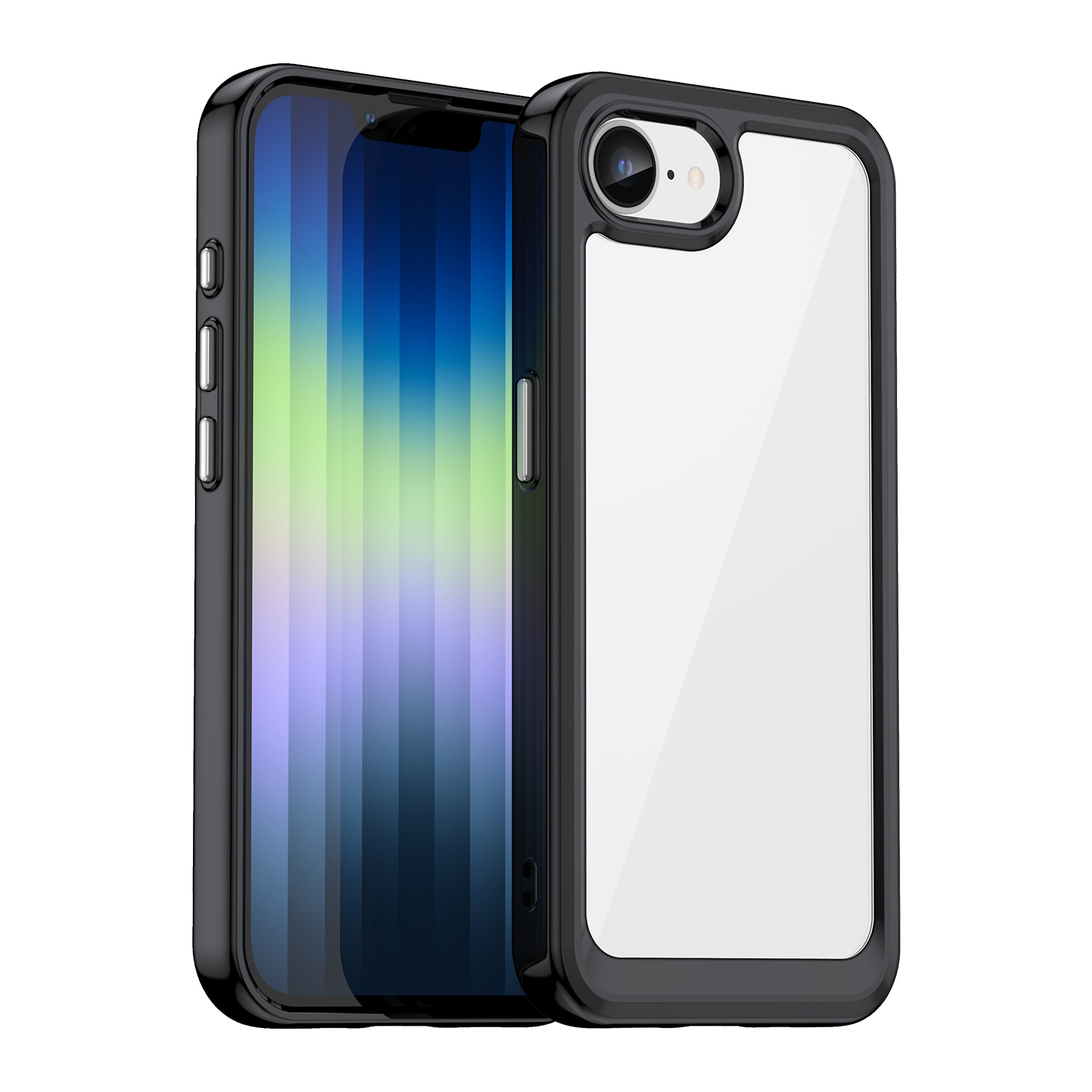 Outer Space Case til iPhone 16e fleksibelt rammecover - sort