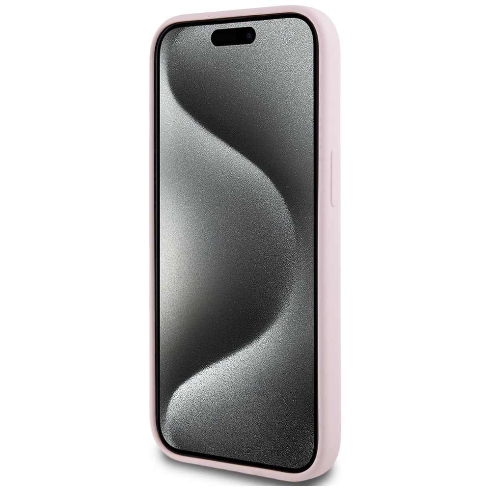 Karl Lagerfeld silikone Karl&Choupette MagSafe iPhone 15 Plus-etui - Pink