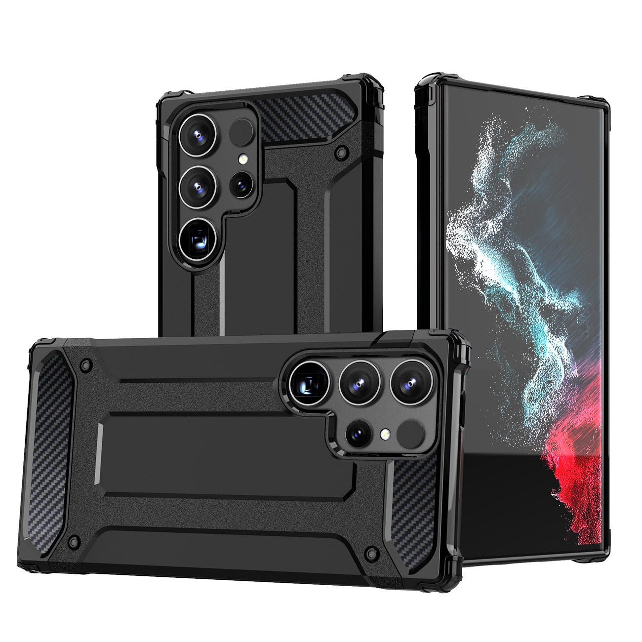 Hybrid Armor-etui til Xiaomi Redmi Note 14 5G - Sort