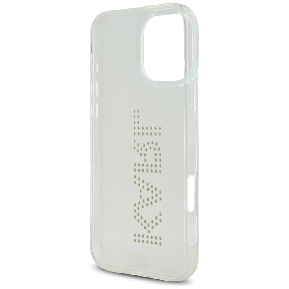 Karl Lagerfeld IML Rhinestones Logo iPhone 16 Pro Etui - Klar