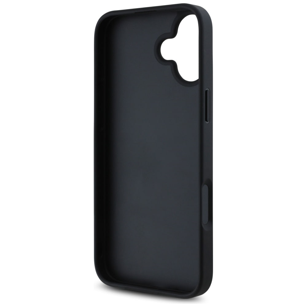 Guess Grained Roses Big 4G logotaske til iPhone 16 - sort