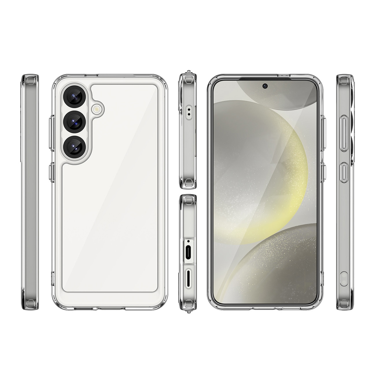 Outer Space-etui med geleramme til Nothing-telefon (3a) - Klar