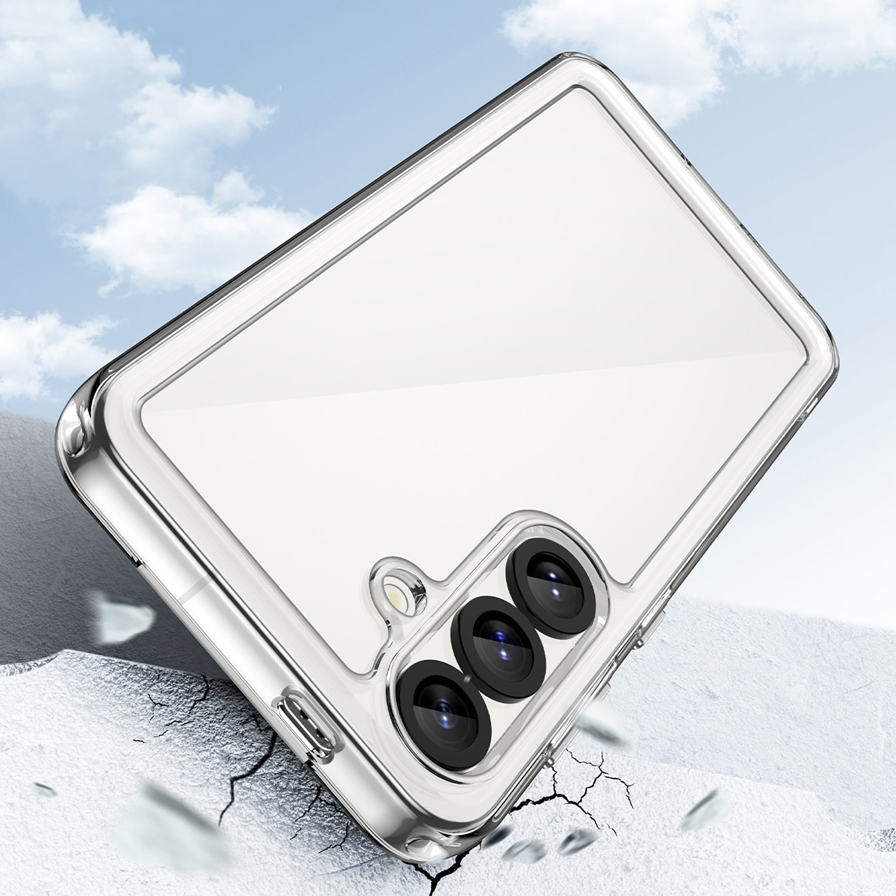 Outer Space-etui med geleramme til Nothing-telefon (3a) - Klar