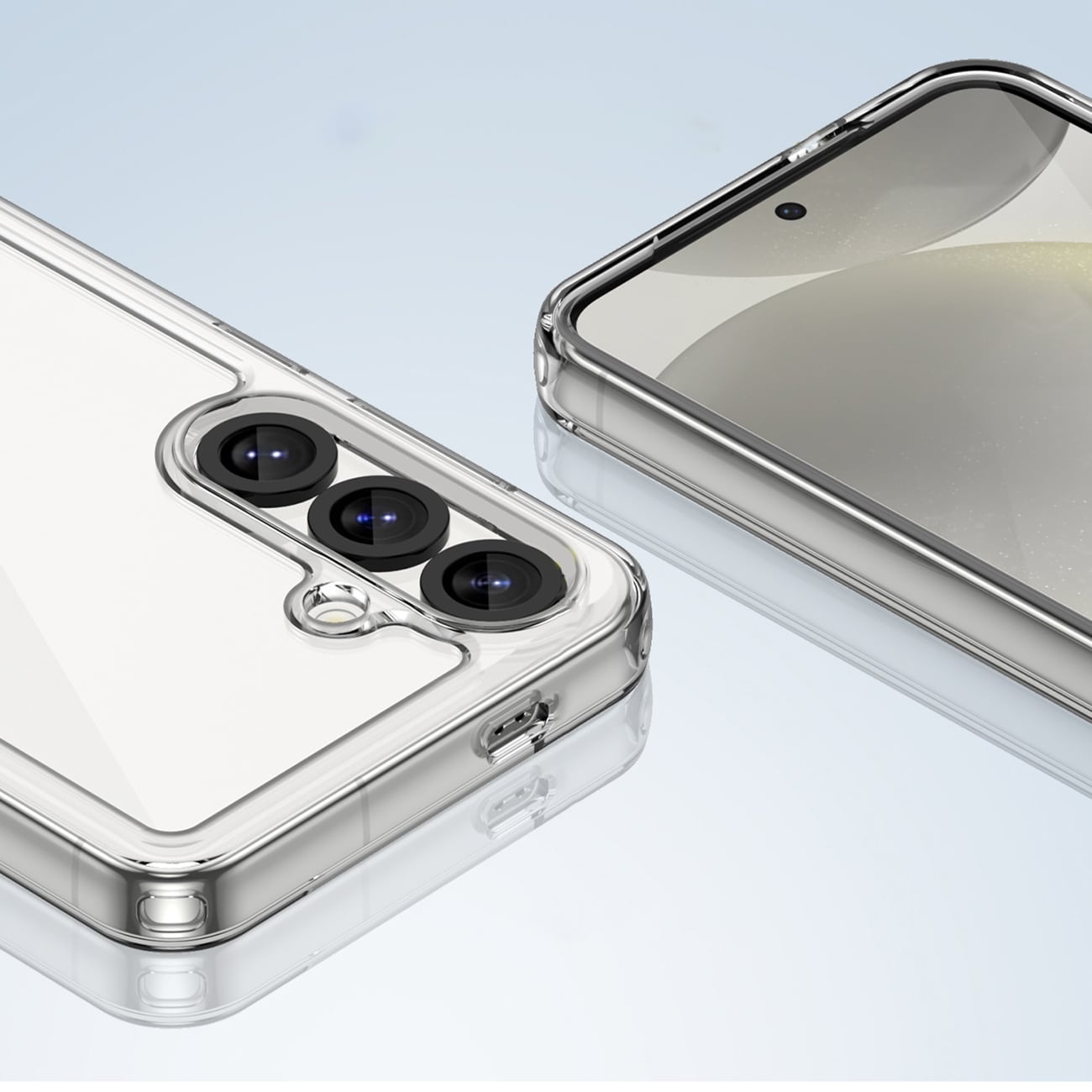Outer Space-etui med geleramme til Nothing Phone (3a) Pro - Klar