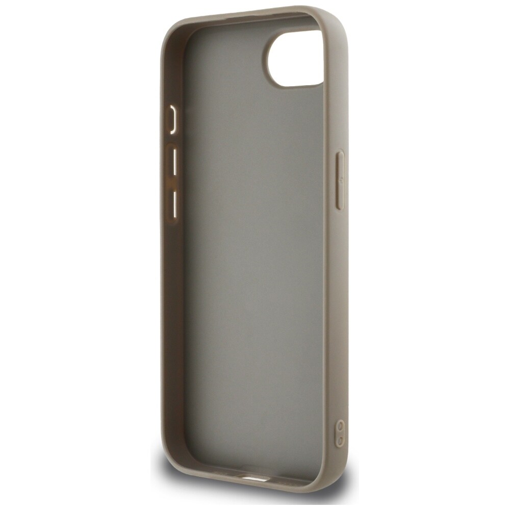 DKNY Repeat Texture Pattern med tonal stribe iPhone 16e Etui - Beige