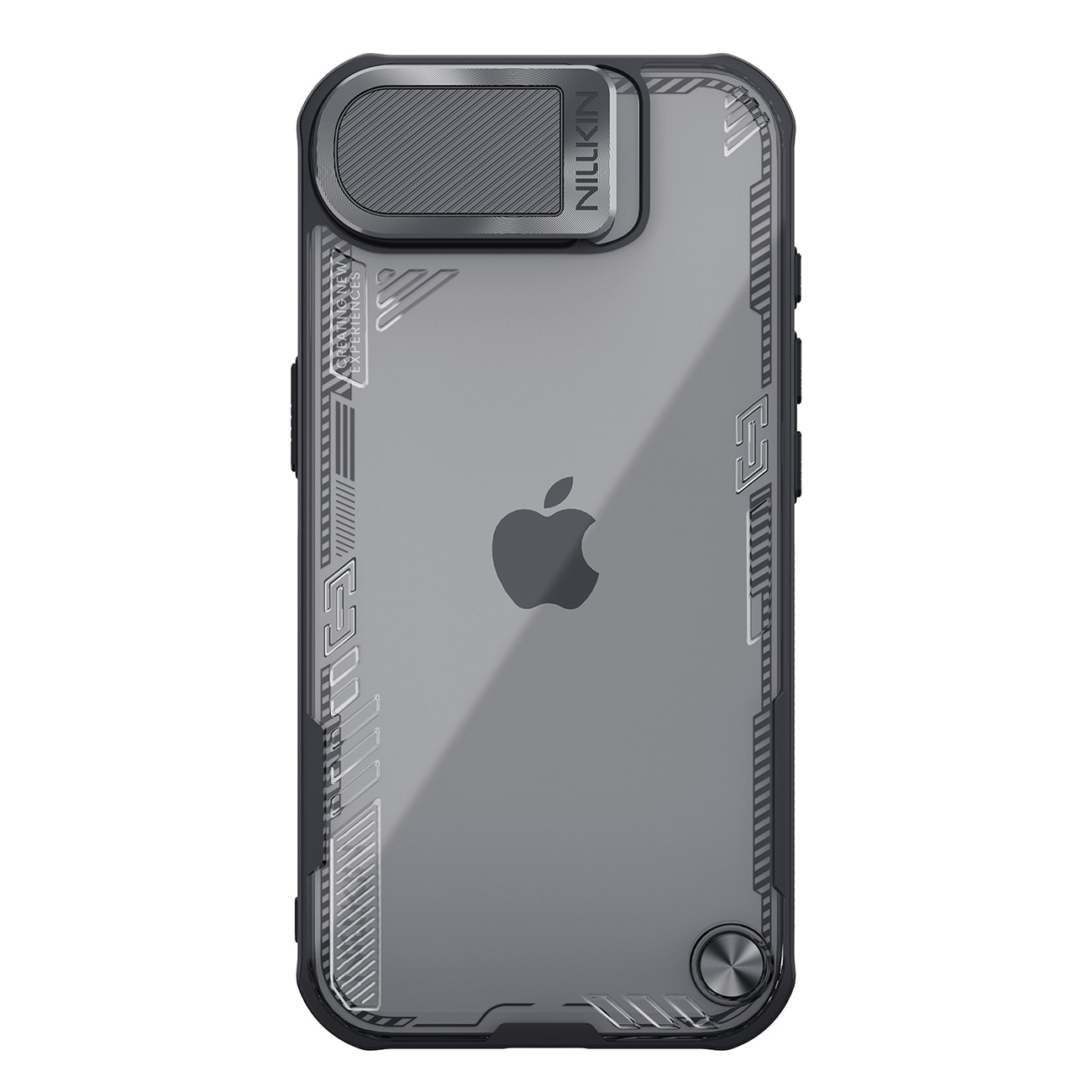 Nillkin Iceblade Prop Case med objektivdæksel og stativ til iPhone 16e - Sort