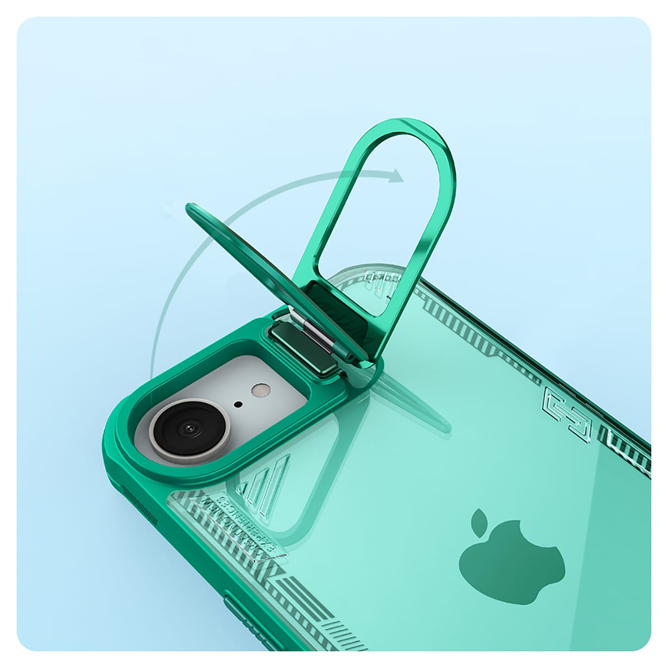 Nillkin Iceblade Prop Case med stativ til iPhone 16e - Grøn