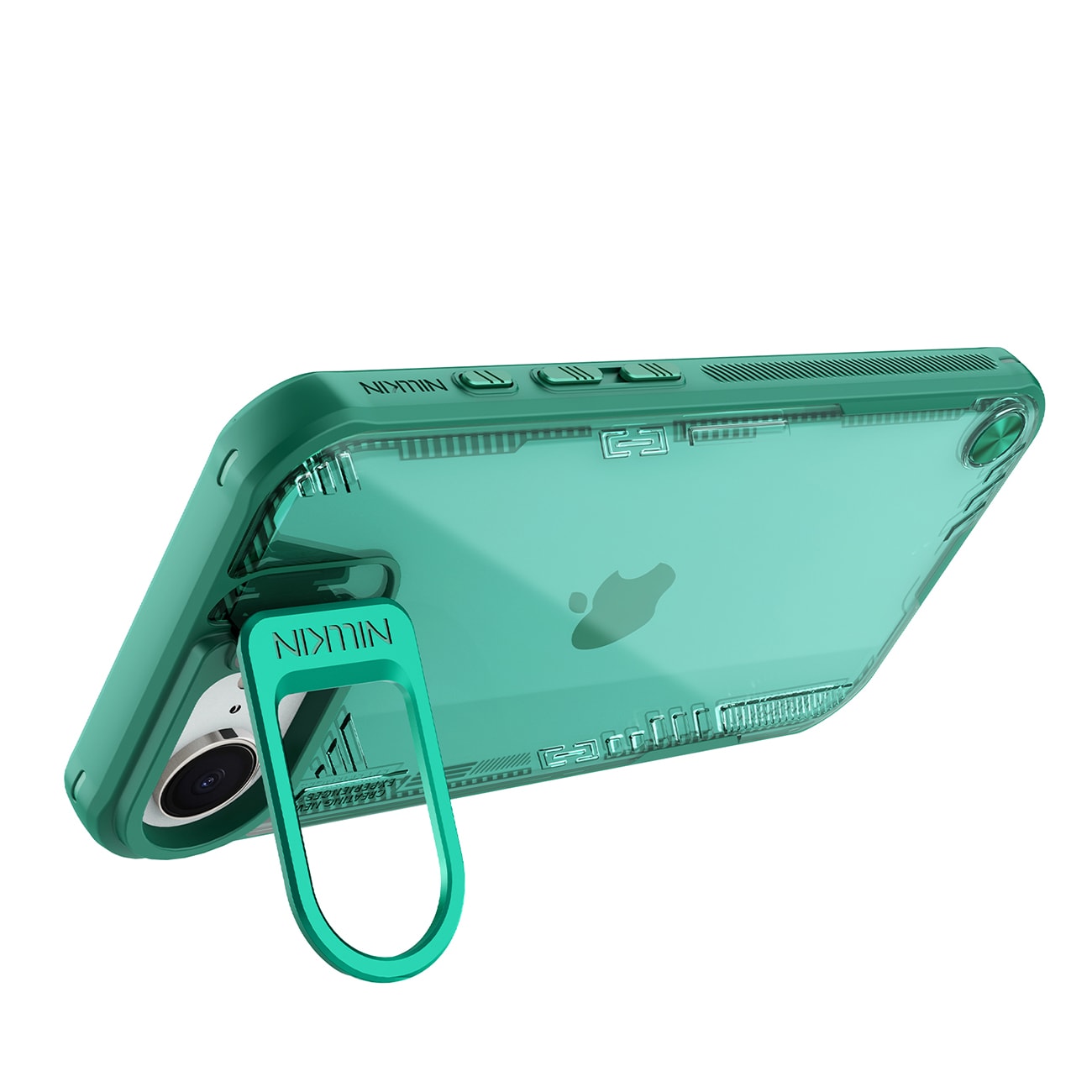 Nillkin Iceblade Prop Case med stativ til iPhone 16e - Grøn