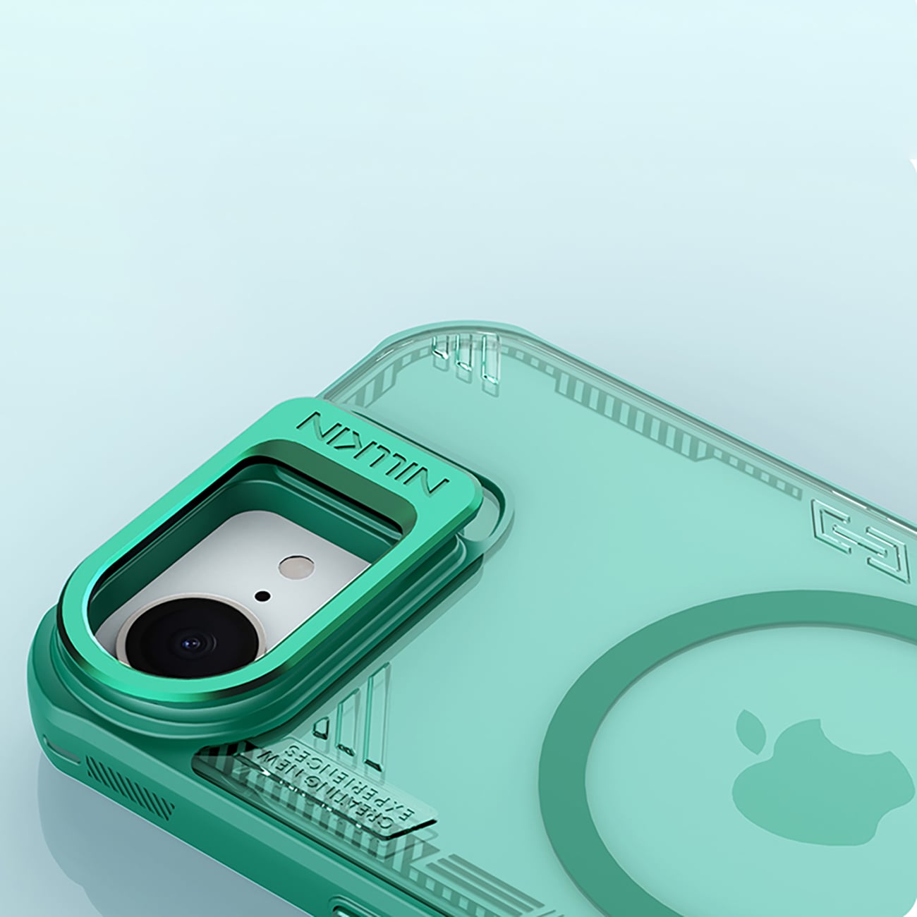 Nillkin Iceblade Prop Magnetisk etui med stander til iPhone 16e - Grøn