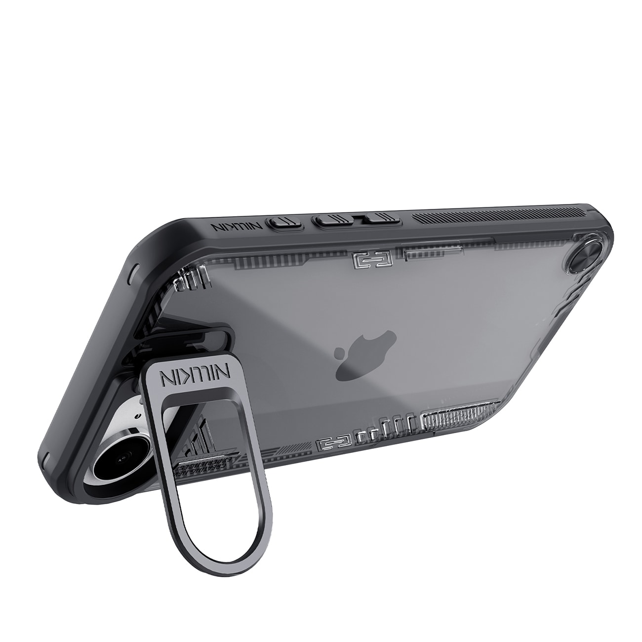 Nillkin Iceblade Prop Case med stativ til iPhone 16e - Sort