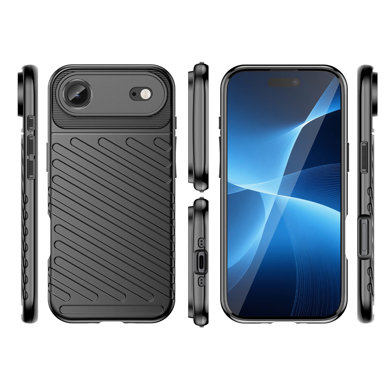 Thunder Case til iPhone 17 Air - Sort