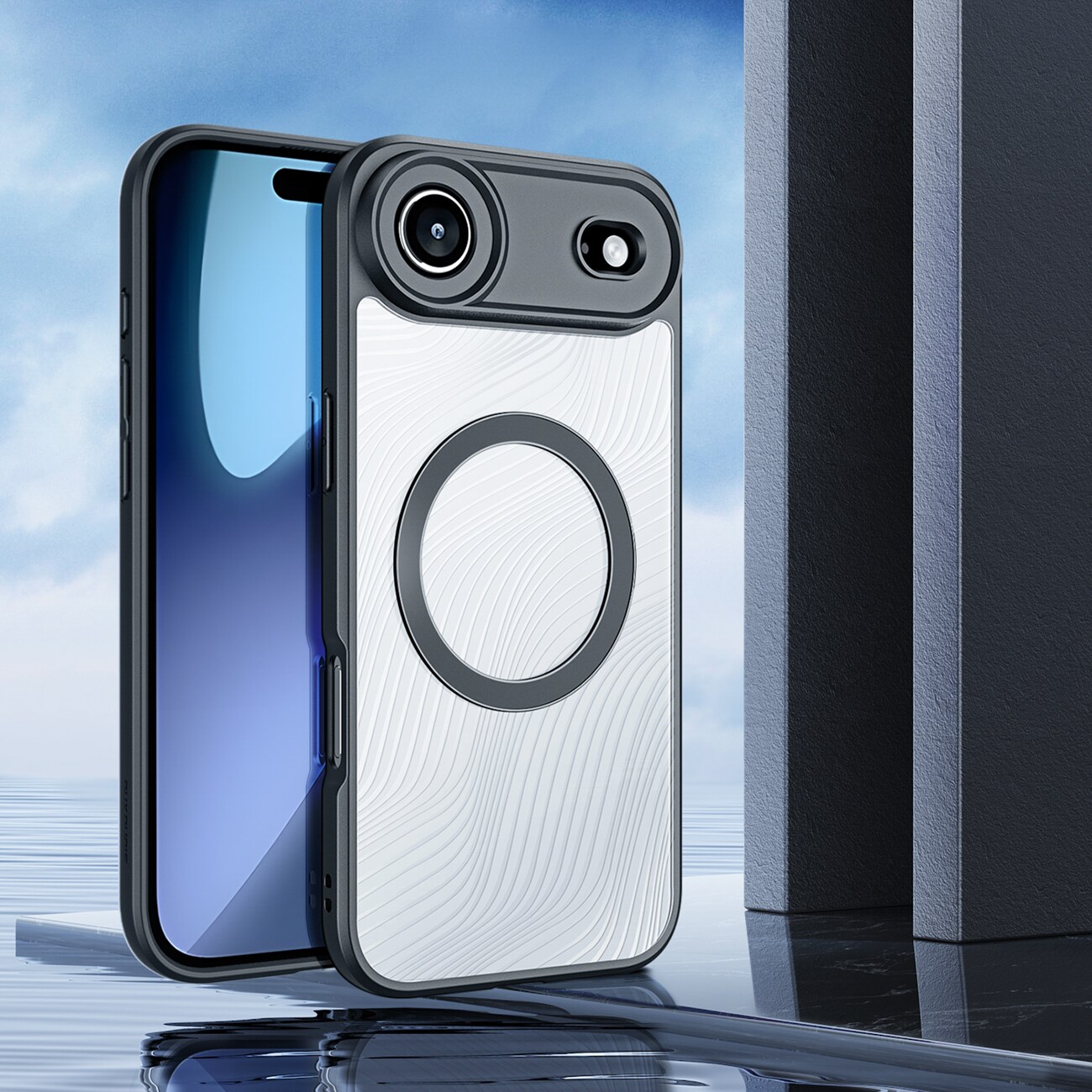 Dux Ducis Aimo Mag-etui med magnetisk ring til iPhone 17 Air - Sort