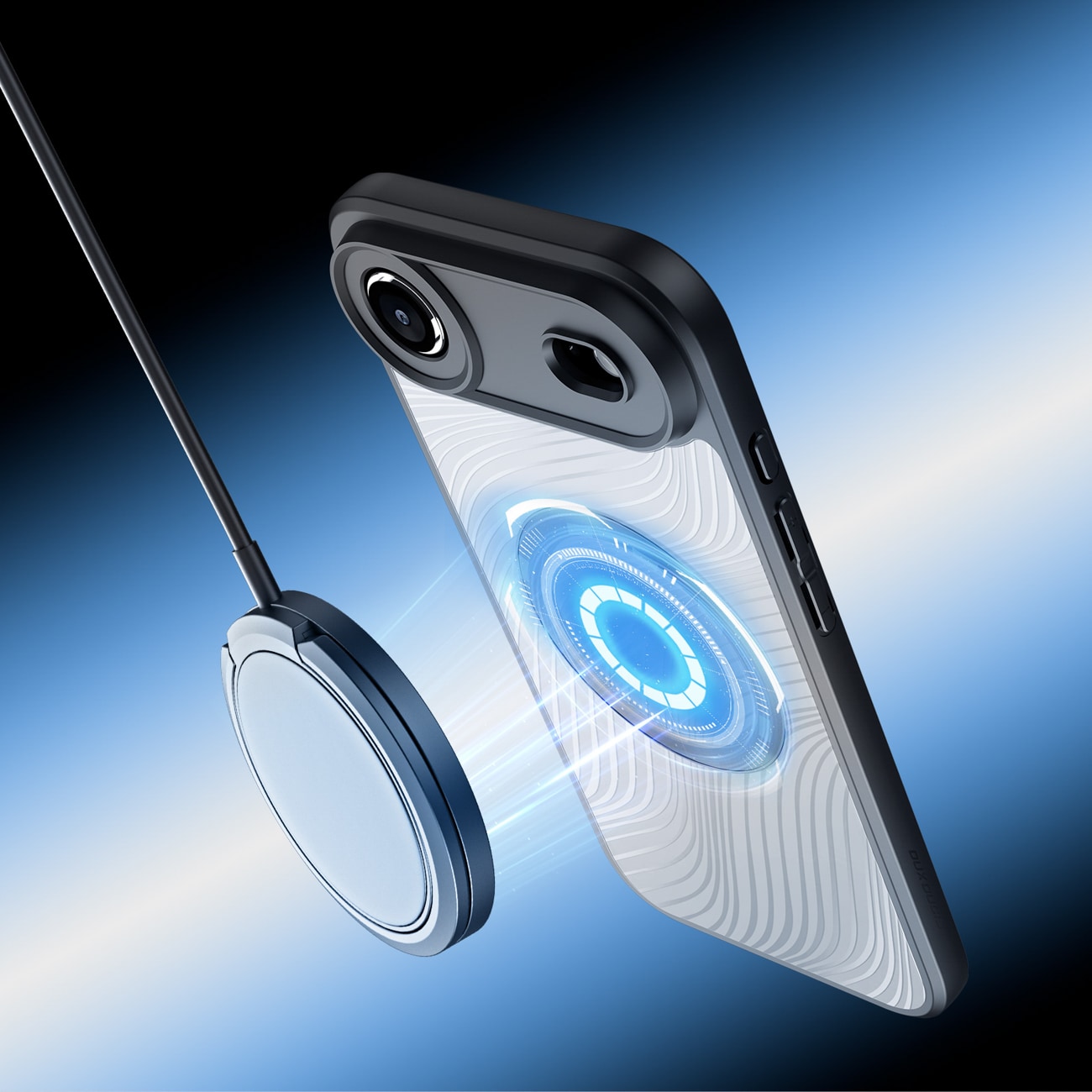 Dux Ducis Aimo Mag-etui med magnetisk ring til iPhone 17 Air - Sort