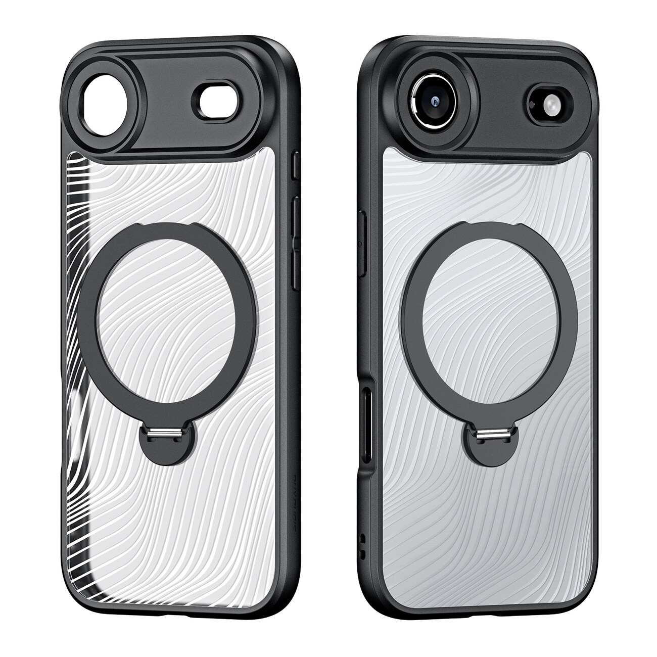 Dux Ducis Aimo Mag-etui med magnetisk ring og stativ til iPhone 17 Air - Sort