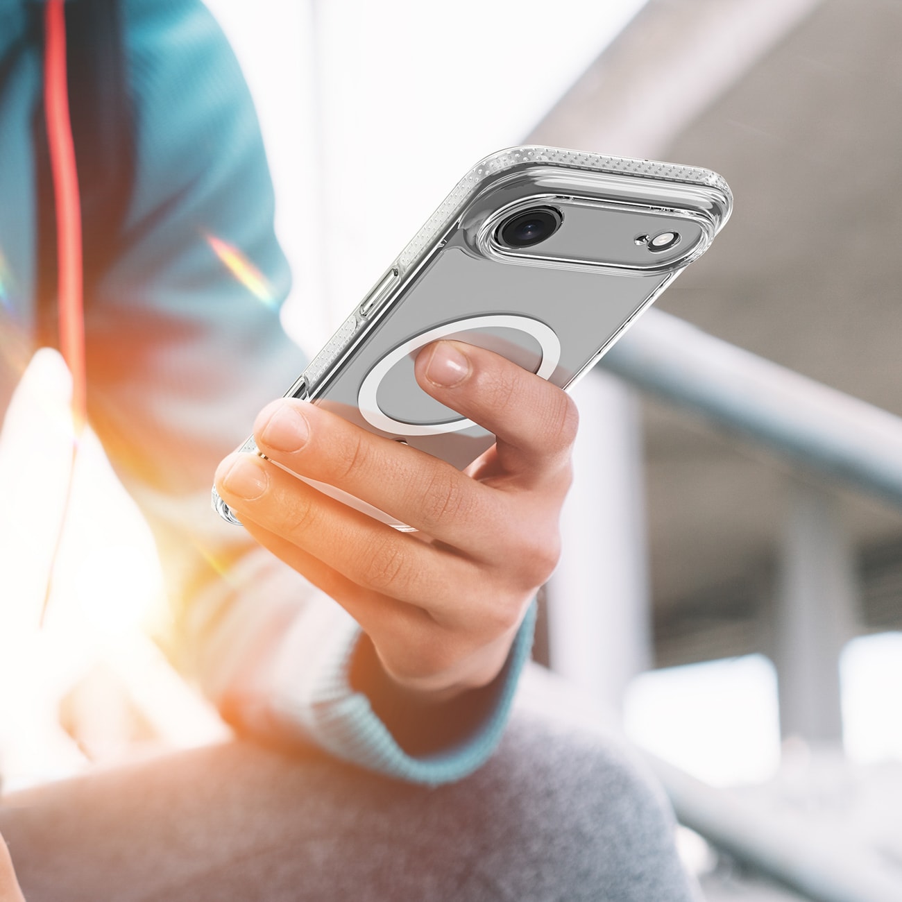 Dux Ducis Clin Mag Case til iPhone 17 Air Kompatibel med MagSafe - Gennemsigtig