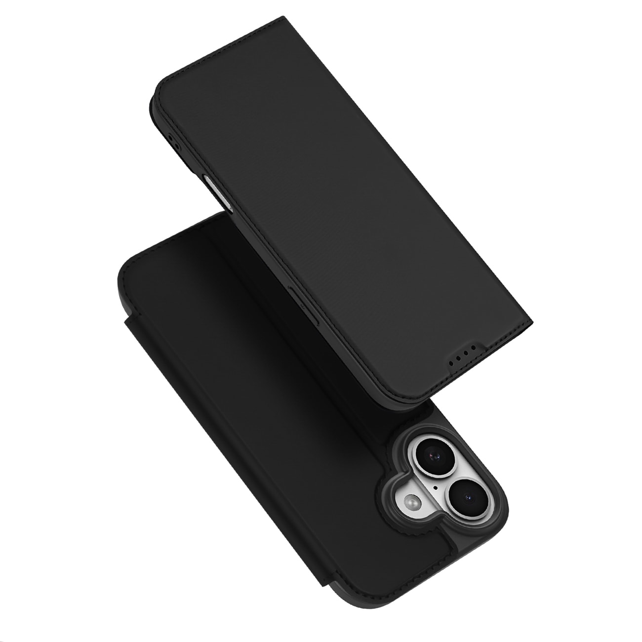 Dux Ducis Skin Pro iPhone 17-etui med flip og kortplads - sort