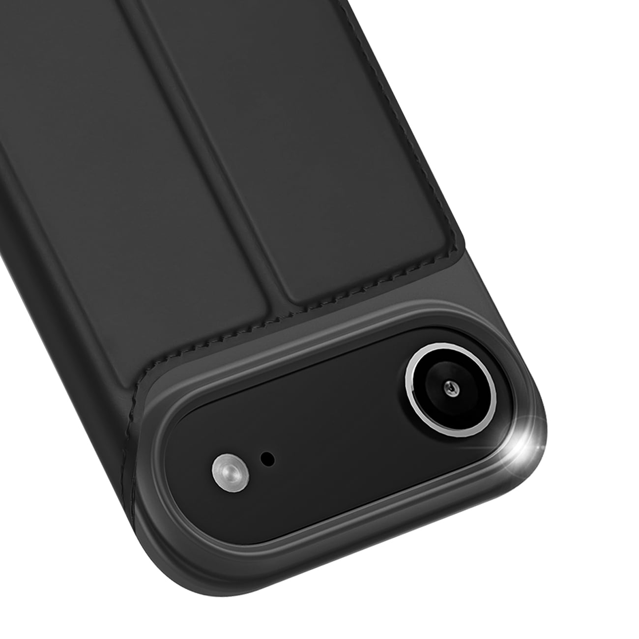 Dux Ducis Skin Pro-etui til iPhone 17 Air med flip og kortplads - Sort