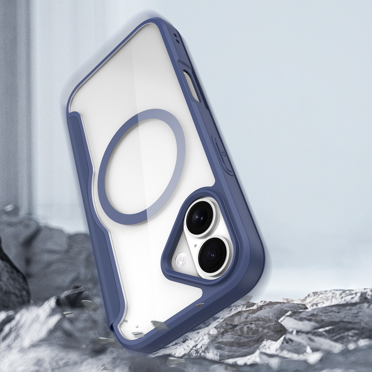 Dux Ducis Skin X Pro iPhone 17 Air-etui med MagSafe og tegnebog - Blå