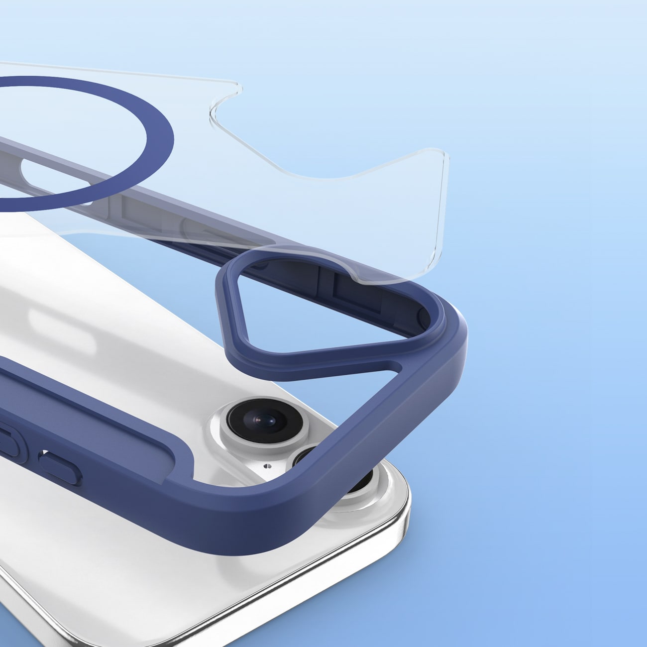Dux Ducis Skin X Pro iPhone 17 Air-etui med MagSafe og tegnebog - Blå