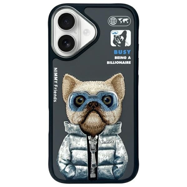 Nimmy Cool&Cute 2.0 Hundetaske til iPhone 16 - Sort