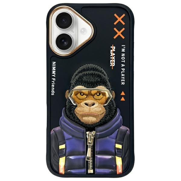 Nimmy Cool&Cute 2.0 abekasse til iPhone 16 - sort