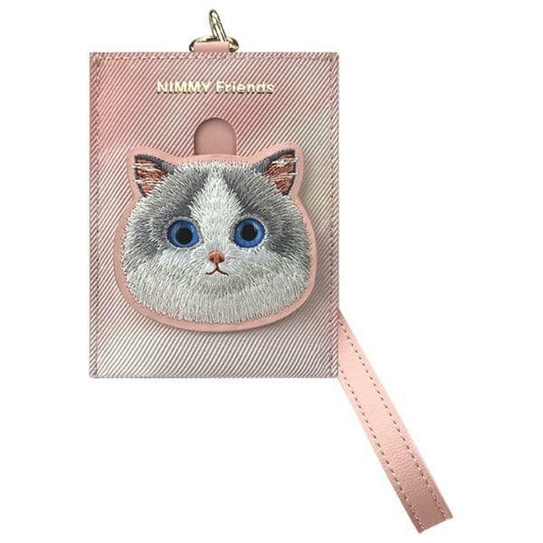 Nimmy Big Eyed Pet 2.0 Cat Wallet kortholder - pink