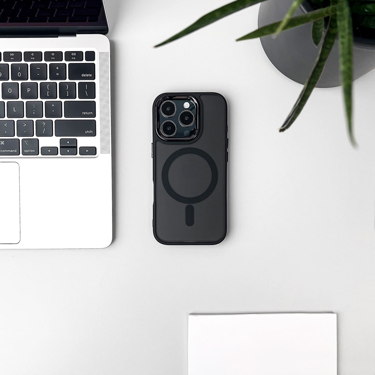 MagSafe-kompatibel modetaske til iPhone 17 Air - sort