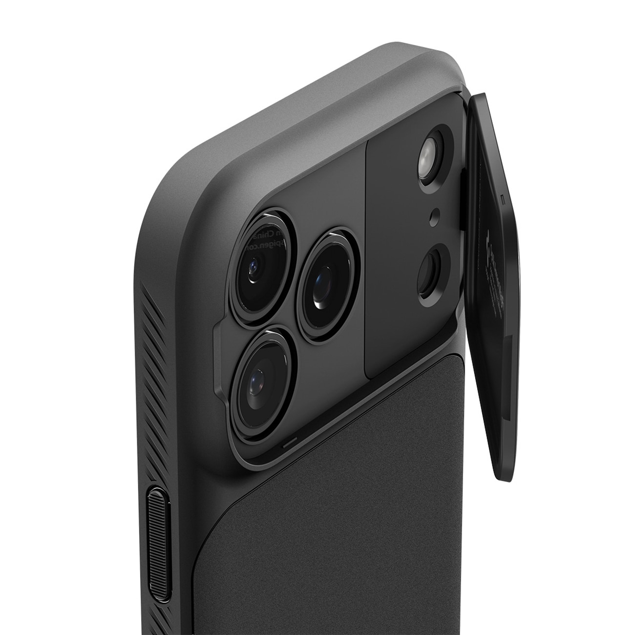 Spigen Optik Armor MagSafe-etui til iPhone 17 Pro Max - Sort