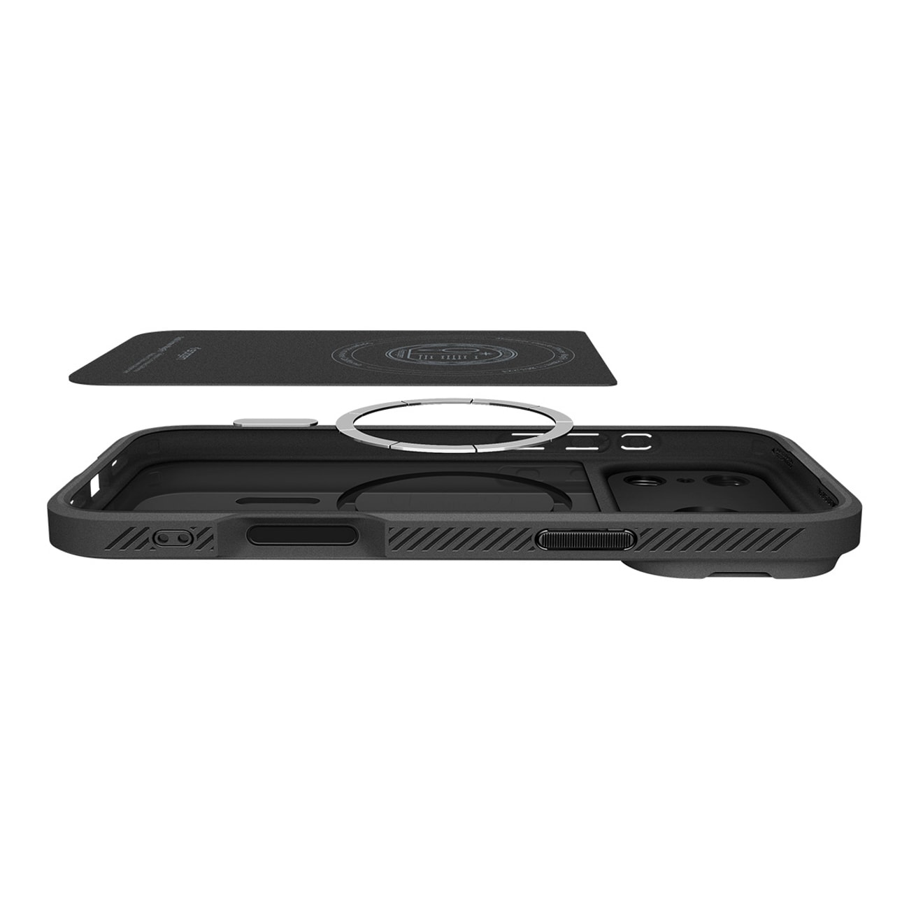 Spigen Optik Armor MagSafe-etui til iPhone 17 Pro Max - Sort