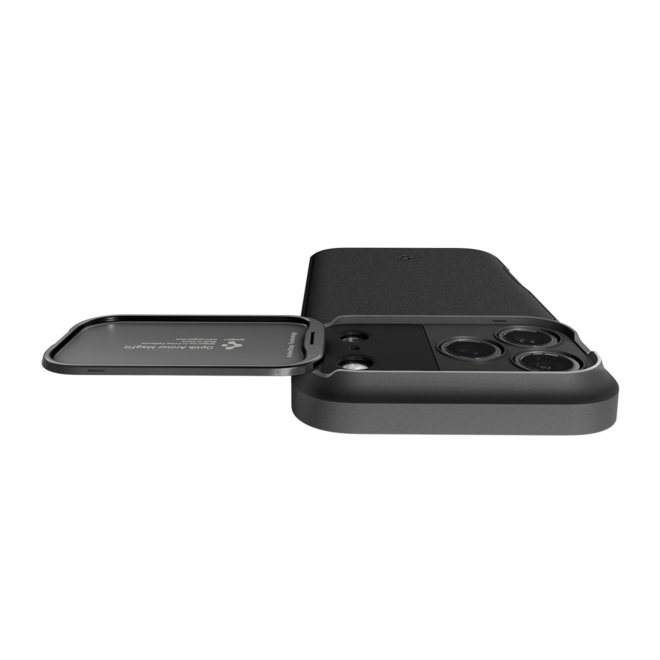 Spigen Optik Armor MagSafe-etui til iPhone 17 Pro Max - Sort