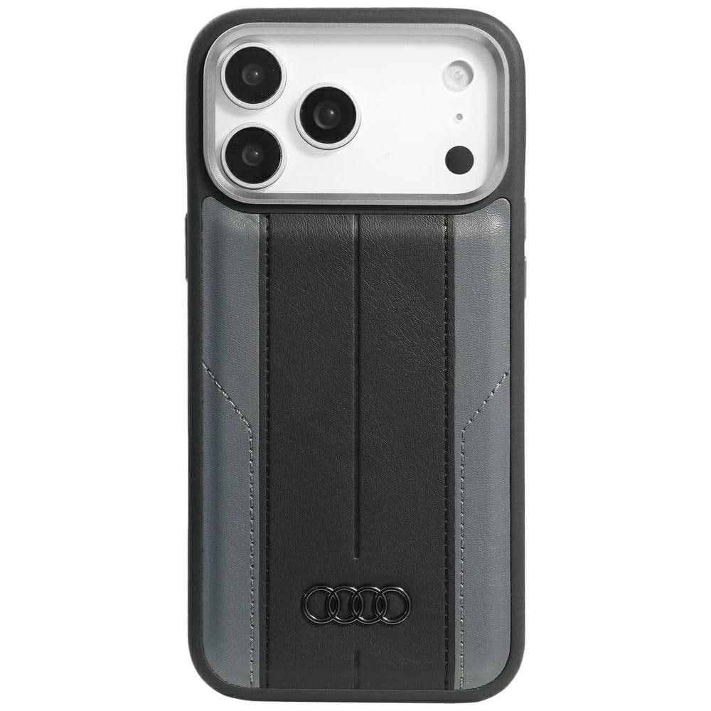 Audi A6 MagSafe-etui i syntetisk læder til iPhone 17 Pro Max - Sort