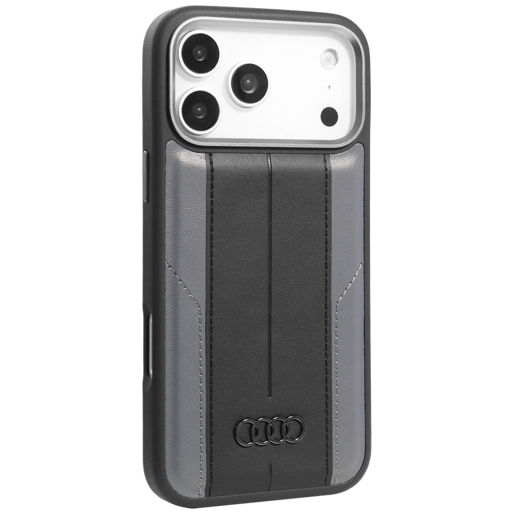 Audi A6 MagSafe-etui i syntetisk læder til iPhone 17 Pro Max - Sort