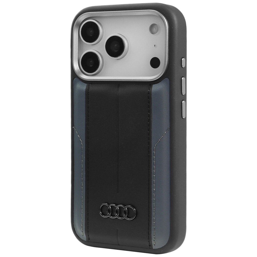 Audi A6 MagSafe-etui i syntetisk læder til iPhone 17 Pro - Sort
